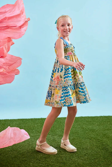 Hunter Bell Kids Reese Dress in Morning Glory