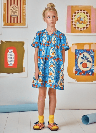 Hunter Bell Kids Youjin Dress in Orange Grove - Estilo Boutique