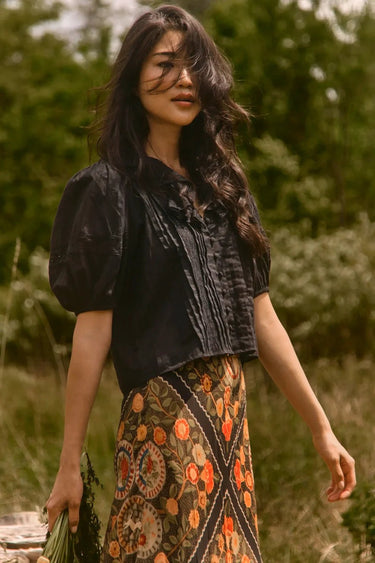 Hunter Bell Mare Top in Onyx