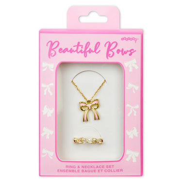 Iscream Beautiful Bows Ring Necklace Set