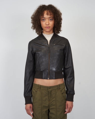 Jakett Collins Stonewash Leather Jacket in Chocolate
