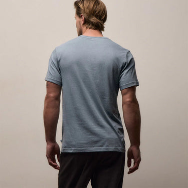 James Perse Short Sleeve Crew Neck in Bluestone Pigment