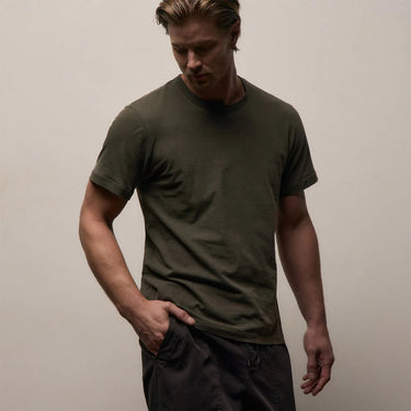 James Perse Short Sleeve Crew Neck in Platoon Pigment
