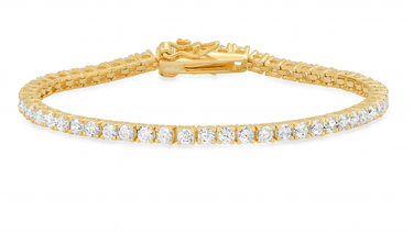 Jen Hansen 6.5" CZ Tennis Bracelet in Gold - Estilo Boutique