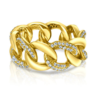 Jen Hansen Bold Cuban Link Ring - Estilo Boutique