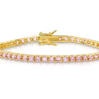 Jen Hansen CZ Tennis Bracelet in Pink - Estilo Boutique