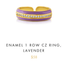 Jen Hansen Enamel 1 Row CZ Ring - Estilo Boutique