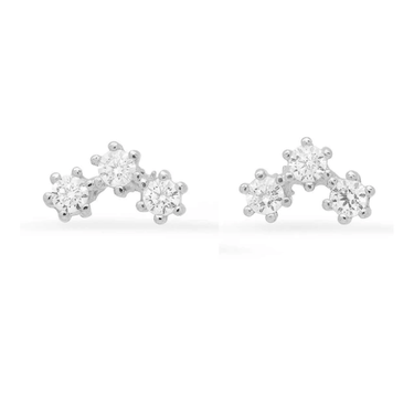 Jen Hansen Flash Studs in Silver - Estilo Boutique