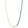 Jen Hansen Half & Half Enamel Paperclip Necklace - Estilo Boutique