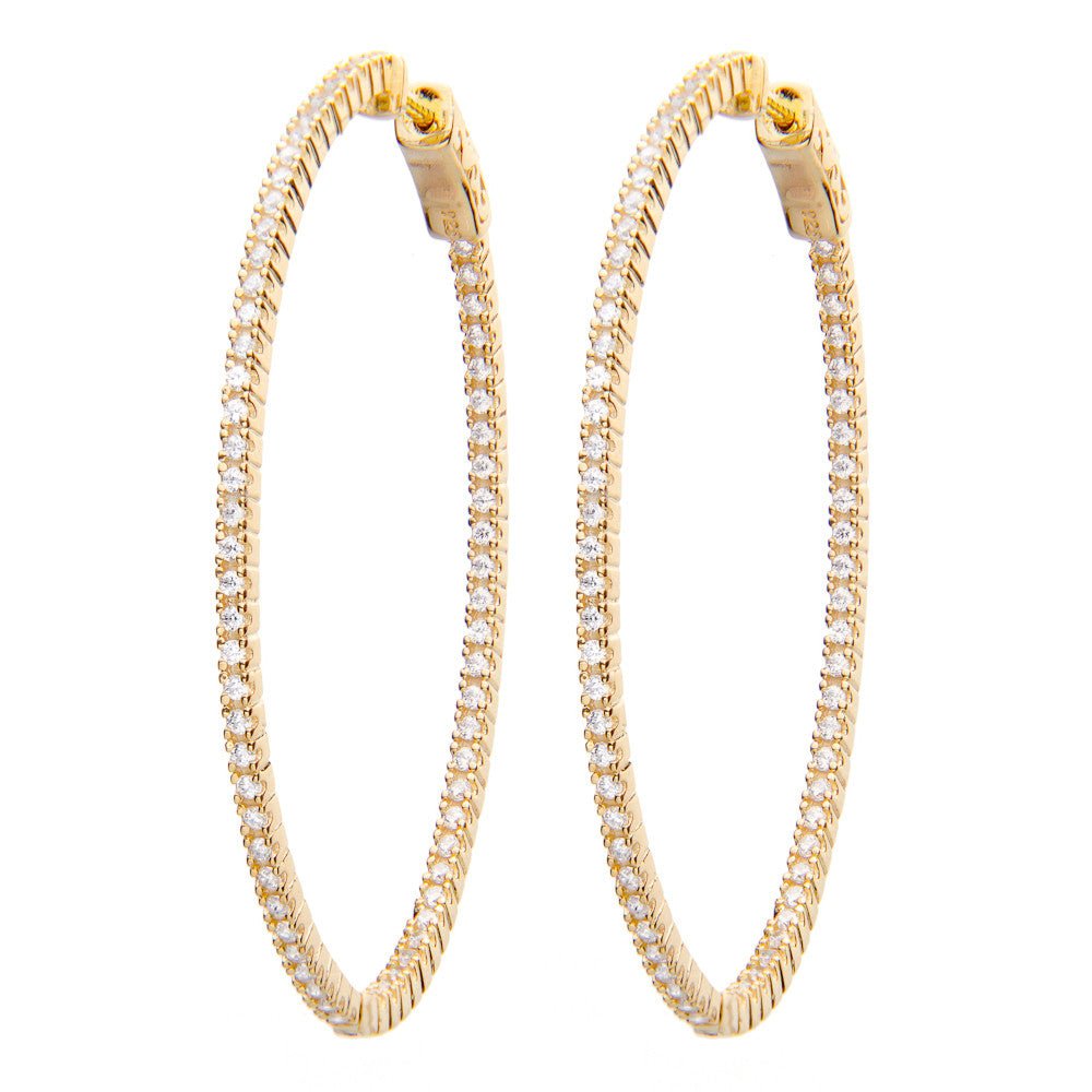 Jen Hansen Large Oval Hoop Earrings - Estilo Boutique