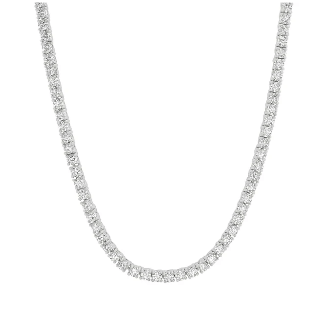 Jen Hansen Pave 3mm Tennis Necklace - Estilo Boutique