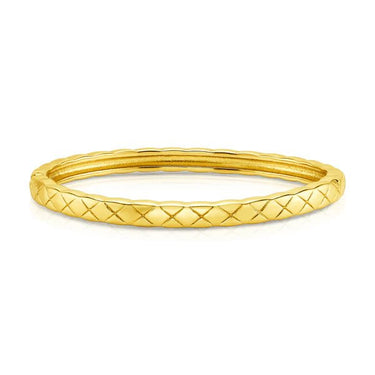 Jen Hansen Quilted Hinge Bracelet in Gold