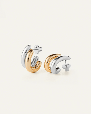 Jenny Bird Florence Earrings in Two Tone