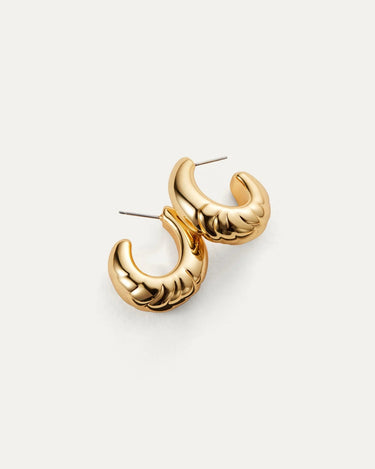 Jenny Bird Slim Nelle Hoop Earrings in Gold