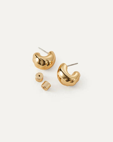 Jenny Bird Small Nelle Hoops in Gold