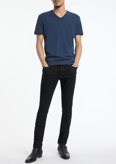John Varvatos Miles V - Neck in Blue Graphite