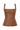 JS71 Enzo Faux Leather Top in Rust