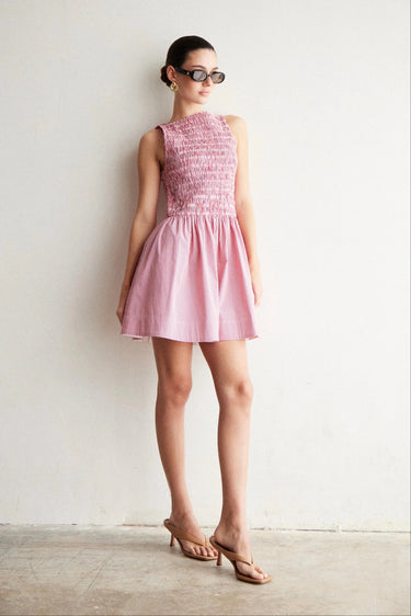 JS71 Marisol Dress in Red White