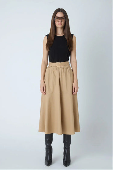 JS71 Wyatt Dress in Black Khaki