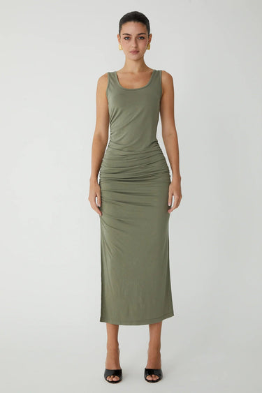 JS71 Xena Dress in Army Green