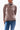 Jumper1234 Narrow Stripe Roll Collar in Sacramento Saddle Brown