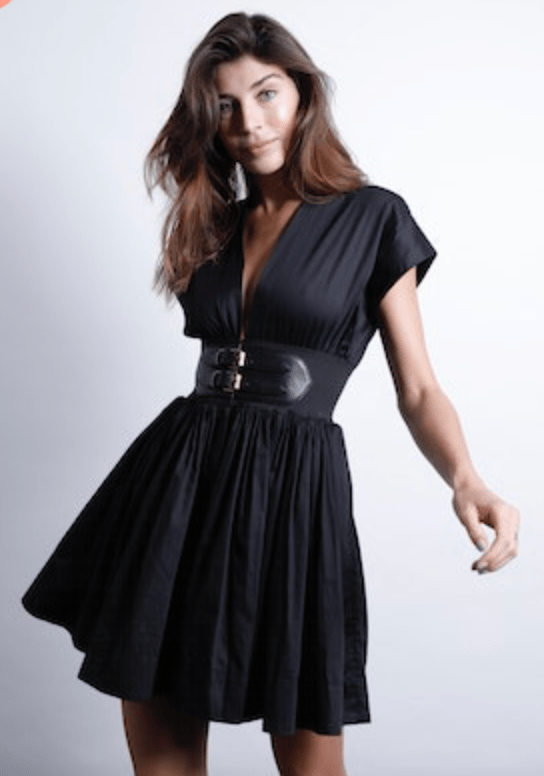 Karina Grimaldi Briar Mini Dress in Black - Estilo Boutique