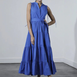 Karina Grimaldi Virginia Dress in Cobalt - Estilo Boutique