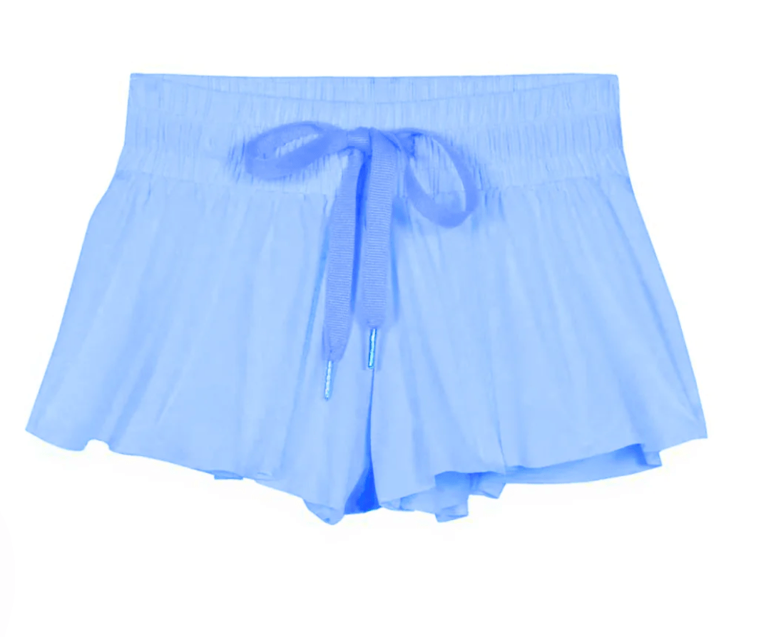 Katie J Tween Farrah Shorts in Periwinkle Blue - Estilo Boutique