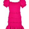 Katie J Tween Laila Dress in Shocking Pink - Estilo Boutique