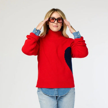 Kerri Rosenthal Lucy Imperfect Heart Sweater - Estilo Boutique