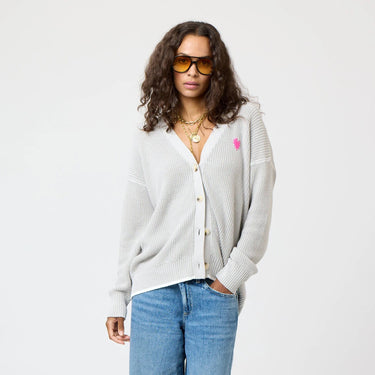 Kerri Rosenthal Slouchy Cardigan in Silver Fox - Estilo Boutique