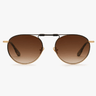 Krewe Rampart Fold 18k Sunglasses in Black/Poppy - Estilo Boutique