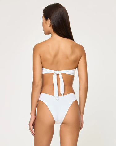 L Space Classic Rocky Bikini Bottom in White - Estilo Boutique