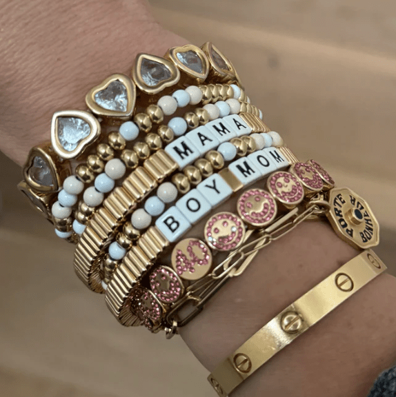 La Lumiere NY Boy Mom Bracelet in Gold - Estilo Boutique