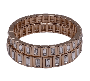 La Lumiere The Mini Baguette Clear Gem Bracelet - Estilo Boutique