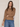 Lafata Mixed Media Sweatshirt in Neutral Multi Stripe