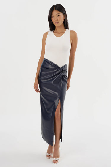 Lamarque Eileen Maxi Skirt in Midnight Blue - Estilo Boutique