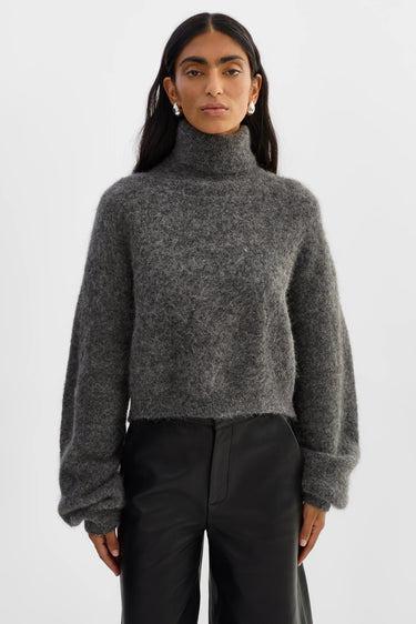 Lamarque Garcelle Sweater in Heather Charcoal