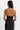 Lamarque Ginny Lace Trim Faux Leather Top in Black