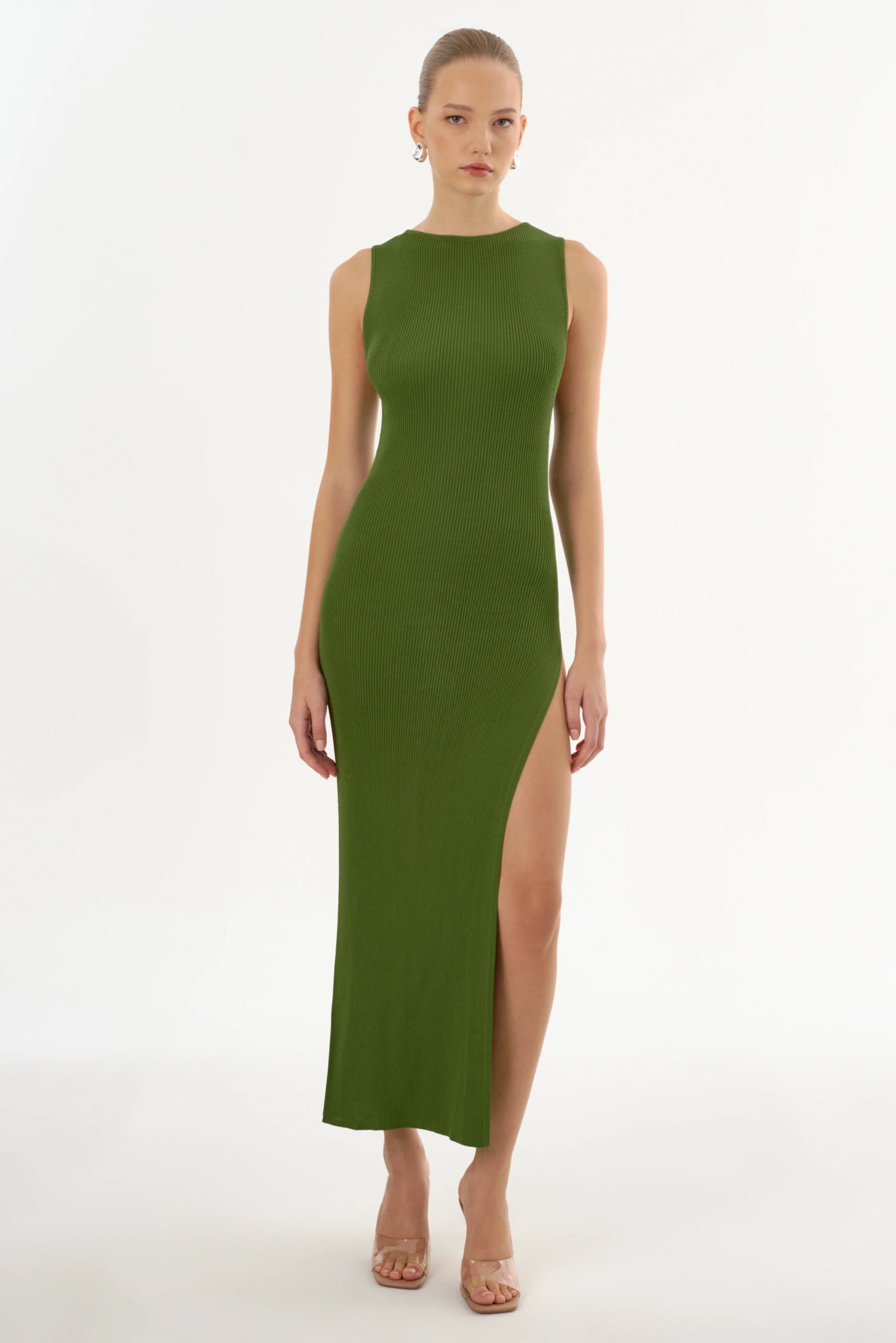 Giovanna | Rib Knit Maxi Dress Fern / M Giovanna | Rib Knit Maxi Dress Fern / M