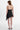 Lamarque Paulina Lace Trim Faux Leather Mini Dress in Black