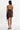 Lamarque Paulina Lace Trim Faux Leather Mini Dress in Vamp