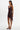 Lamarque Paulina Lace Trim Faux Leather Mini Dress in Vamp