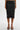 Lamarque Sonya Lace Trim Faux Leather Skirt in Black