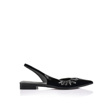 Lana Wilkinson Bridie Patent Leather Flat in Black - Estilo Boutique