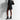 Lana Wilkinson Sam Ankle Boot Croc - Embossed Leather Black