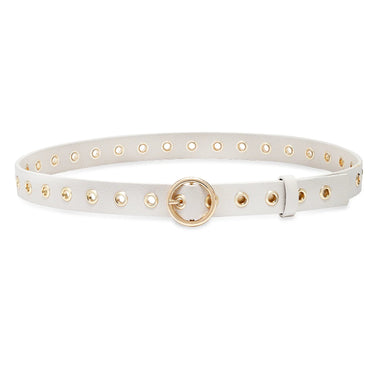 Laurel and Gold Rossmore Belt in Eggshell Gold