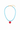 Lauren Amble Designs Aqua Cord Heart Necklace Hot Pink Heart