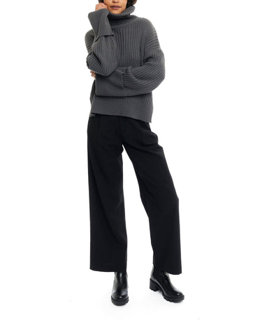 LBLC The Label Liam Sweater in Slate - Estilo Boutique