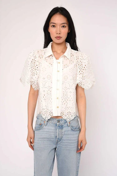 Love the Label Abigail Top in Bright White